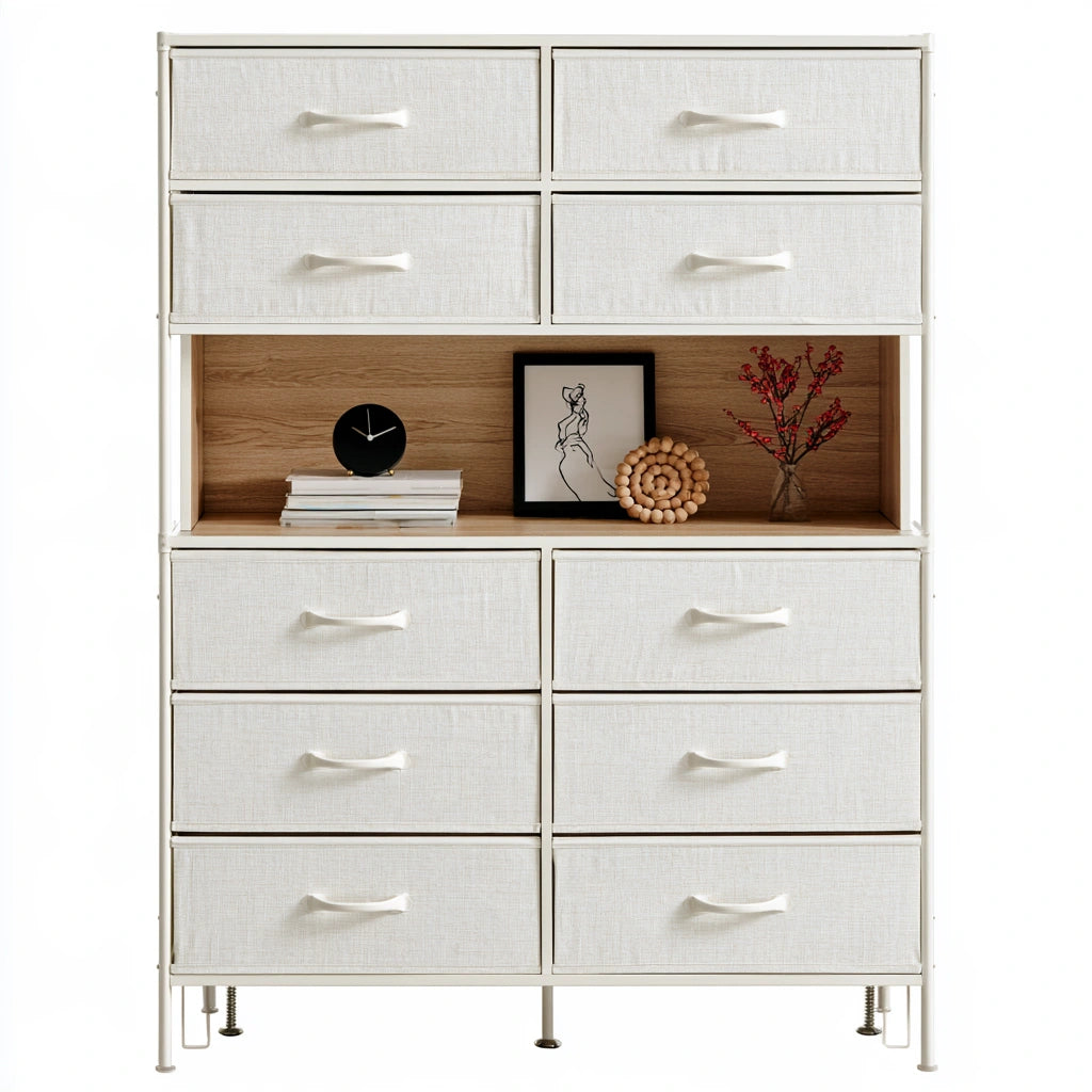 Mobile contenitore stretto in metallo, colore bianco