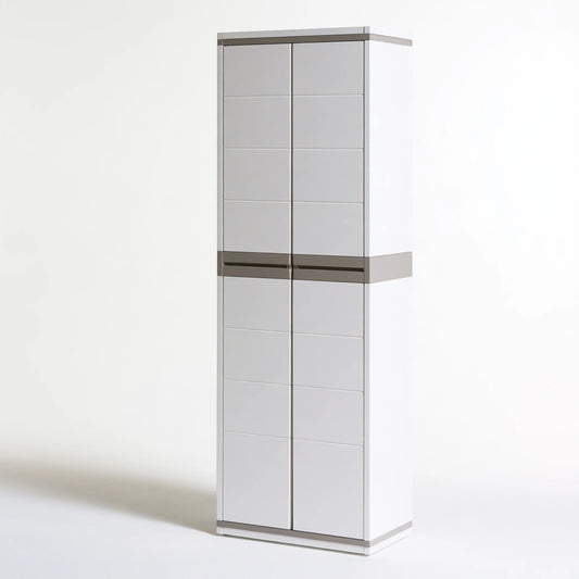 Mobile contenitore dalle linee essenziali, colore bianco