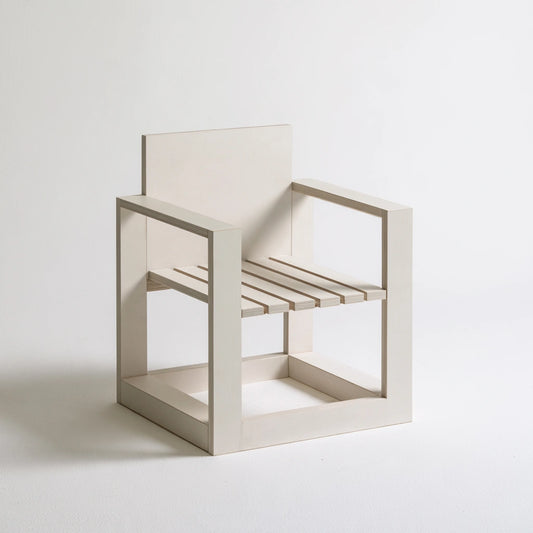 Sedia cubo evolutiva per bambini in legno, colore legno naturale